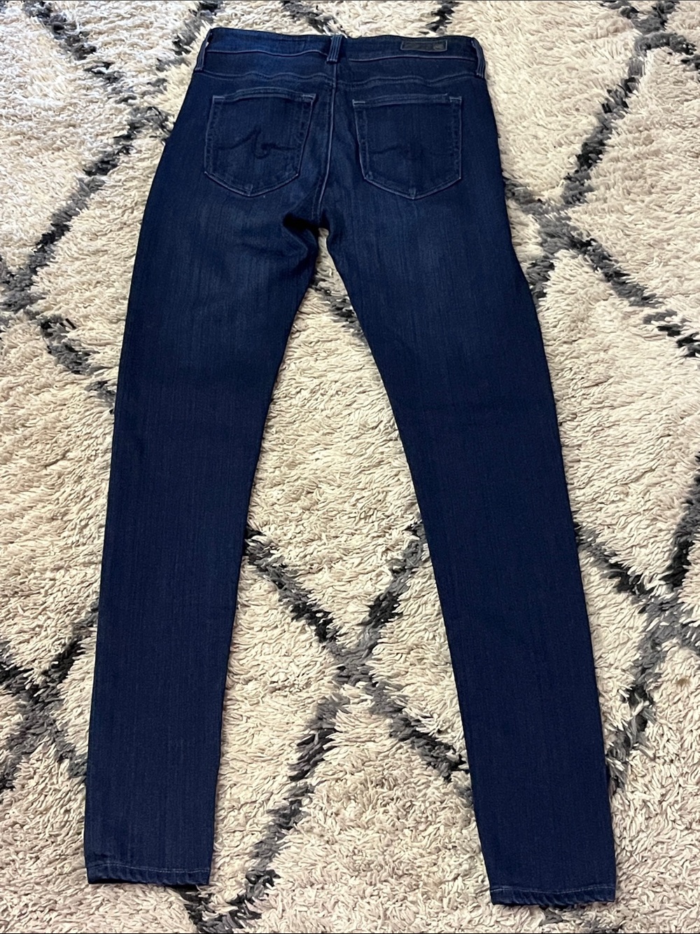 AG The Farrah Skinny Jeans 25R High Rise Dark Wash Stretch Denim - Picture 6 of 11